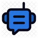 Chatbot Sistema De Dialogo Asistente Virtual Icono