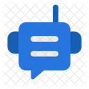 Chatbot Sistema De Dialogo Asistente Virtual Icono