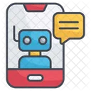 Soporte de chatbot  Icono