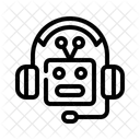 Chatbot Support Ai Customer Service Virtual Helpdesk Icon