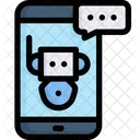 Chatbot-Unterstützung  Symbol