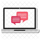 Chat Comunicacion Computadora Portatil Icono