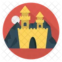 Chateau Batiment Halloween Icon