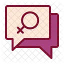 Communications Chat Womens Day Icon