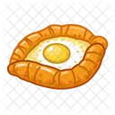 Chatschapuri Auf Adscharien Essen Essen Symbol