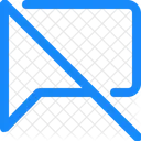 Chat Kommentar Schragstrich Symbol