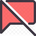 Chat Kommentar Schragstrich Symbol