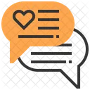 Chatting Communication Heart Icon