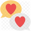 Chat Bubbles Lovers Icon