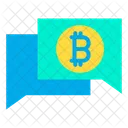 Chat Bubble Financial Chatting Bitcoin Chatting Icon