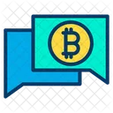 Chat Bubble Financial Chatting Bitcoin Chatting Icon