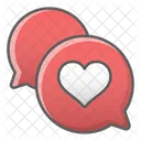 Chat Heart Wedding Icon