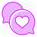 Chat Heart Chatting Icon