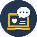 Chatting Emotional Information Laptop Icon