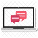 Chat Communication Laptop Icon