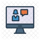 Application Chatting Monitor Icon