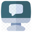 Chatting Computer Icon