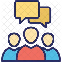 Chatting members  Icon