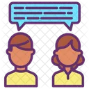 Networkingm Chatting Users Discussion Icon