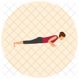 Chaturanga pose Icon