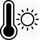 Chaud Temperature Thermometre Icône
