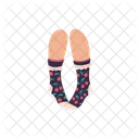 Drole Chaussette Genou Icône