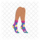 Chaussettes Vecteur Jambes Icône