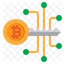 Bitcoin Criptomoeda Chave Ícone