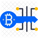 Chave Digital Chave Digital Bitcoin Bitcoin Ícone