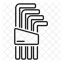 Chave Sextavada Hexadecimal Chave Ícone