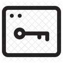 Chave Web Bloqueio Web Senha Do Site Ícone