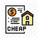 Cheap House Construction Icon
