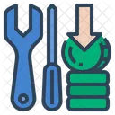 Cheaper Maintenance Cost Lower Maintenance Costs Maintenance Icon