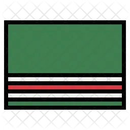 Chechen Republic Of Ichkeria Flag Icon