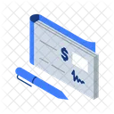 Check Cheque Book Money Icon