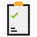 Tick Hecho Documento Icono