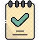 Notepad Check Verified Icon