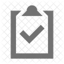 Hakchen Markieren Zwischenablage Symbol