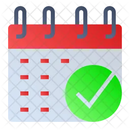 Check Calendar  Icon