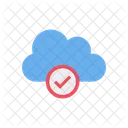 Cloud Data Cloud Tick Icon