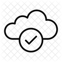 Cloud Database Check Icon