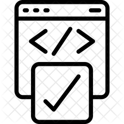 Check Code Icon - Download in Line Style