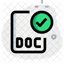 Doc-Datei prüfen  Symbol