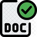 Check Doc File Txt File Approve Doc File Icon