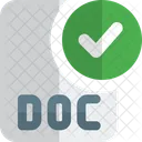 Check Doc File Txt File Approve Doc File Icon