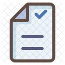 Check Document Approve Document Verified Document Icon