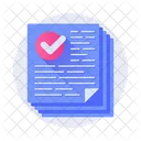 Check Document Check Paper Verify Document Icon