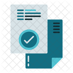 Check Document Icon - Download in Flat Style