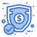 Check Dollar Shield  Icon