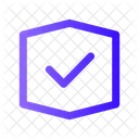 Verificar Hexagono Esticado Marcar Pronto Ícone